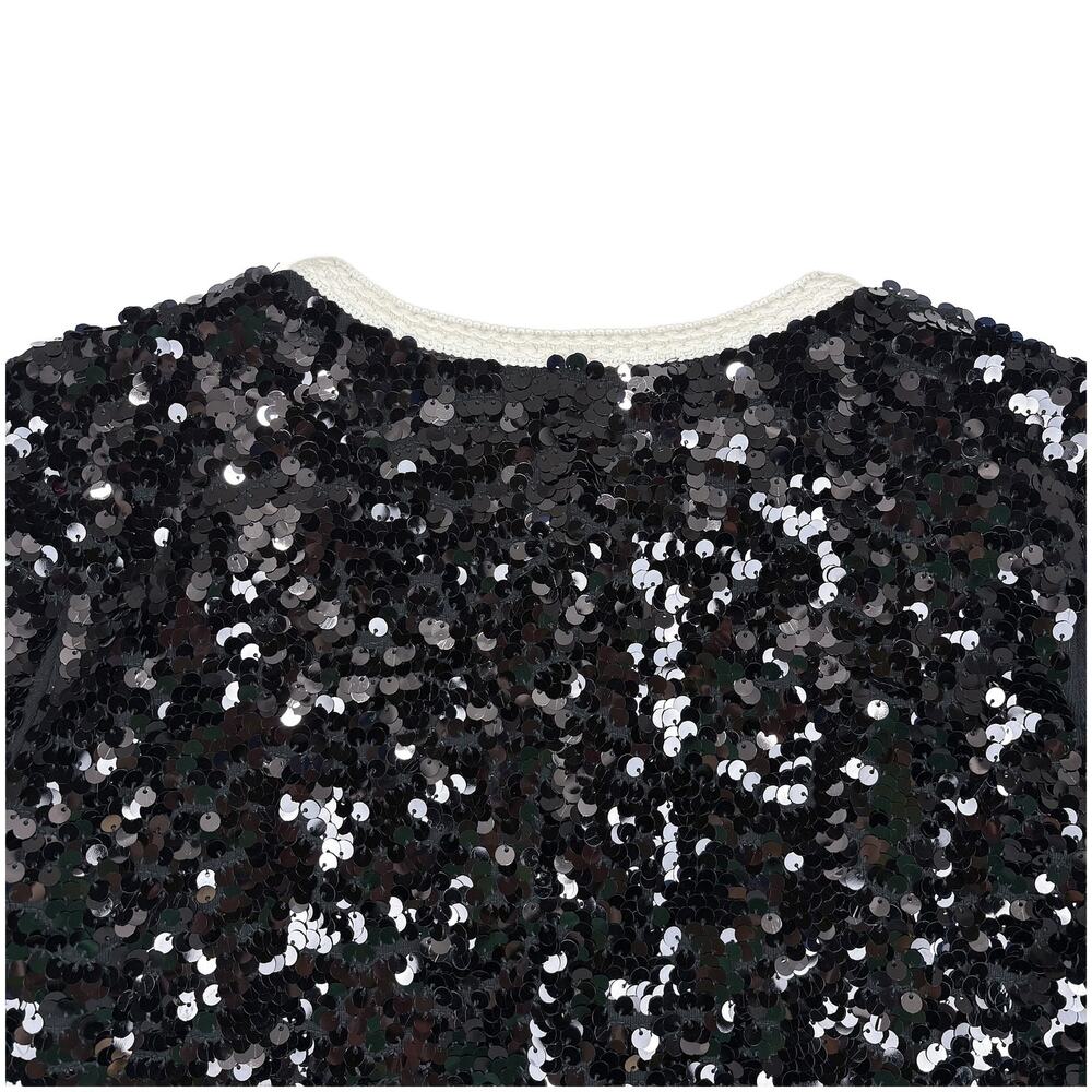 J Crew Mariner Jersey Lady Jacket NWT Women XS Black Sequin Blazer Holiday - Picture 8 of 10